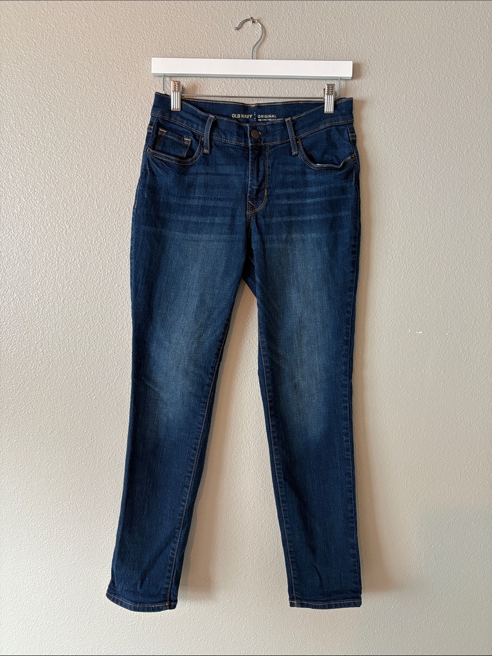 Old Navy Dark Blue Women's Mid Rise Slim Jeans 4